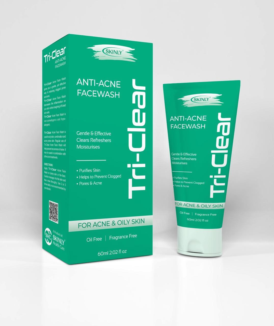Clar Tri Tri-Clear Facewash - Skinly Health Care